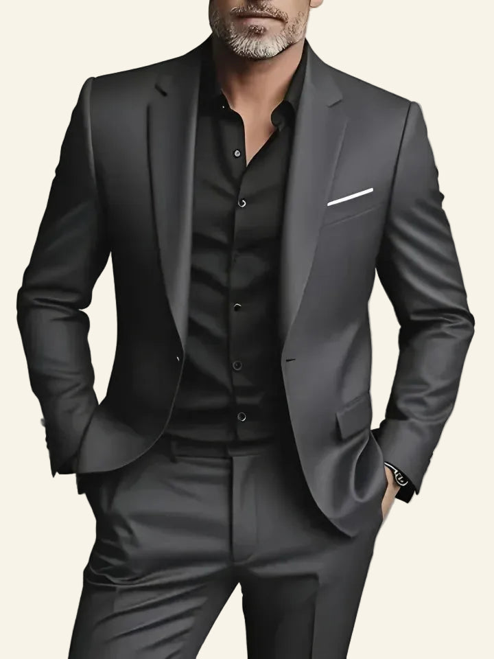 black suit